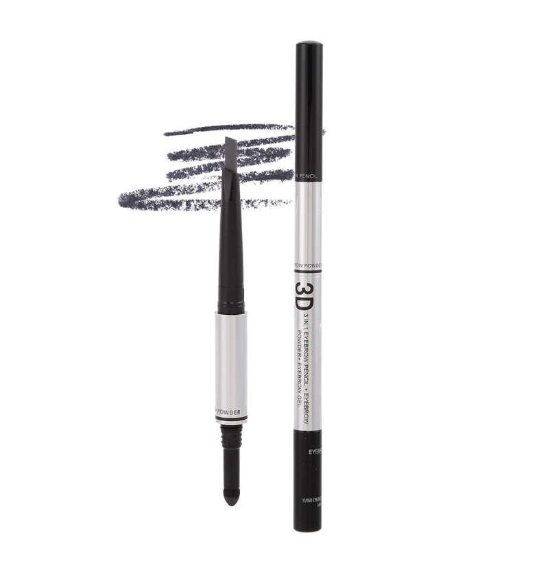 Miniso 3D 3 in 1 Eyebrow Pencil + Eyebrow Powder + Eyebrow Gel Grey 1