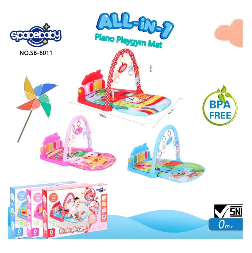 Spacebaby Piano Playgym  4