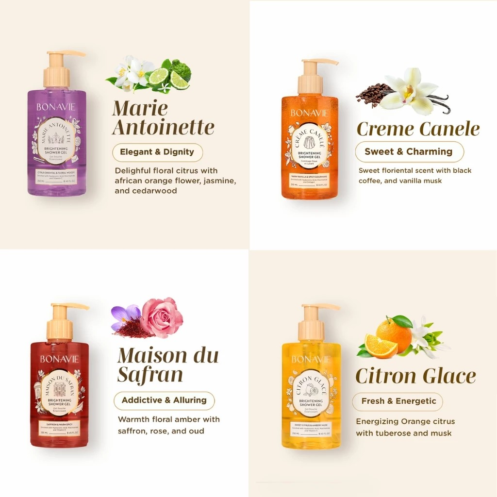 Natura Deca Kosmetika BONAVIE Brightening Shower Gel Crème Canele