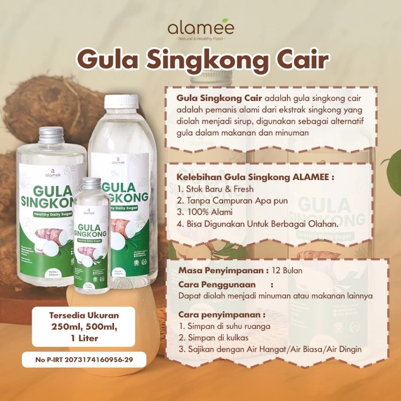 Alamee Gula Singkong Organik Cair 4