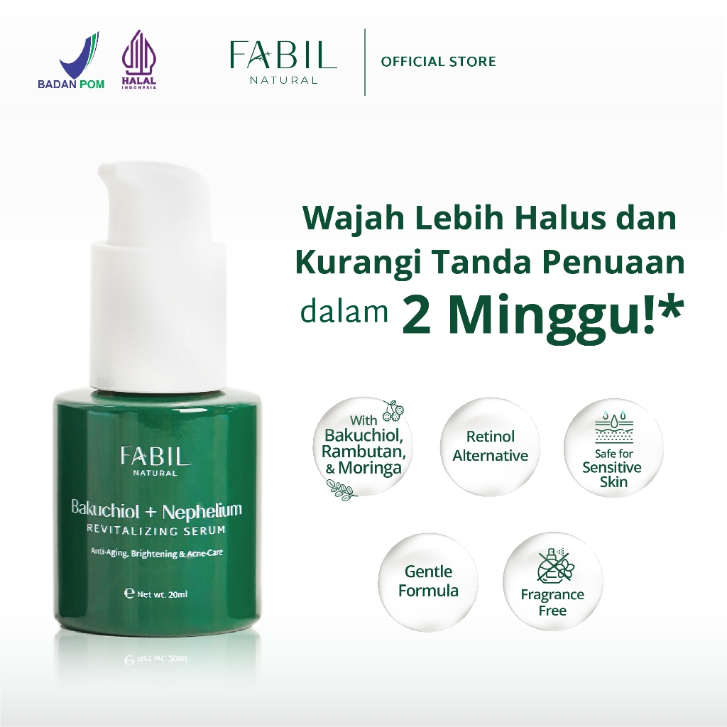 Alfajr Insan Mulia Fabil Natural Bakuchiol + Nephelium Revitalizing Serum