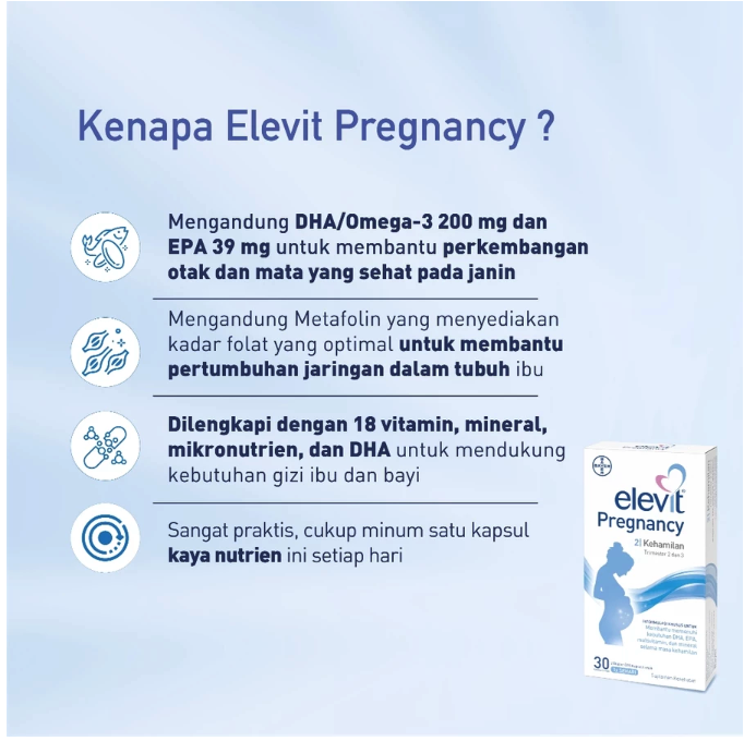 Bayer Indonesia Elevit Pregnancy Trimester 2 dan 3
