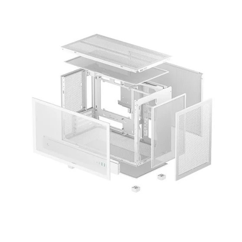 DeepCool Micro ATX PC Case White 5