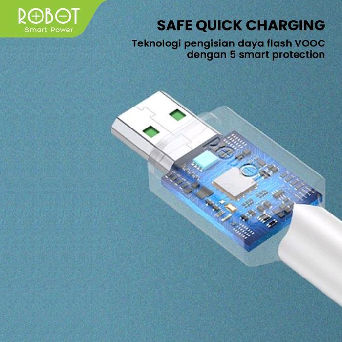 Wook Global Technology Robot Data Cable for Android Devices VOOC Flash Charge RVM100
