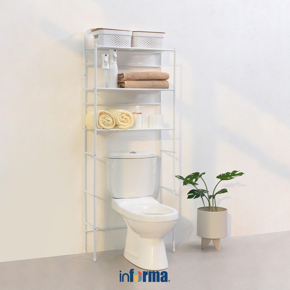 Home Center Indonesia Informa Rak Besi Toilet Serbaguna 3 Tingkat