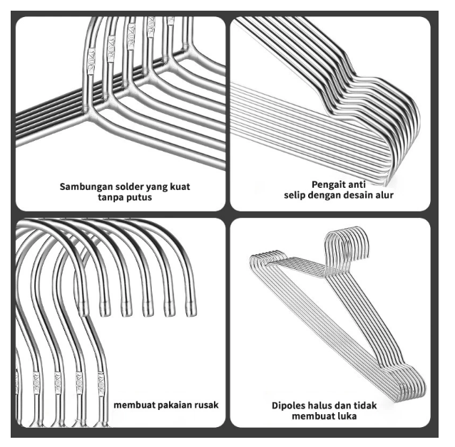  Olhome Hanger Baju Stainless