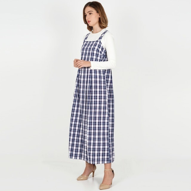 Novel Mice Plaids Sleeveless Dress