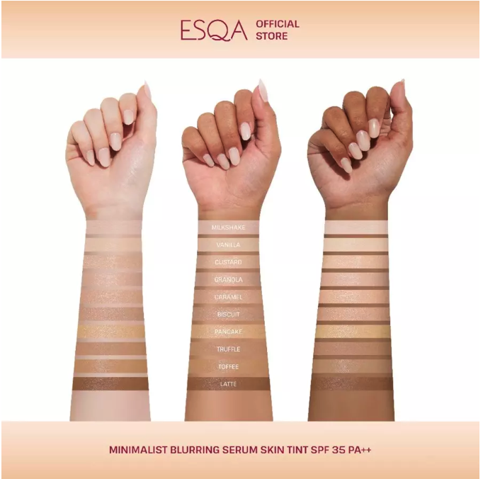Keva Cosmetics Internasional ESQA Minimalist Blurring Serum Skin Tint SPF 35 PA++