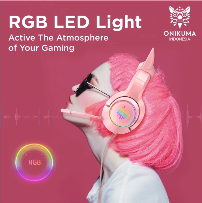 Shenzhen ONIKUMA Technology ONIKUMA 7.1 All Surround Headset Gaming with Cat Ears K9