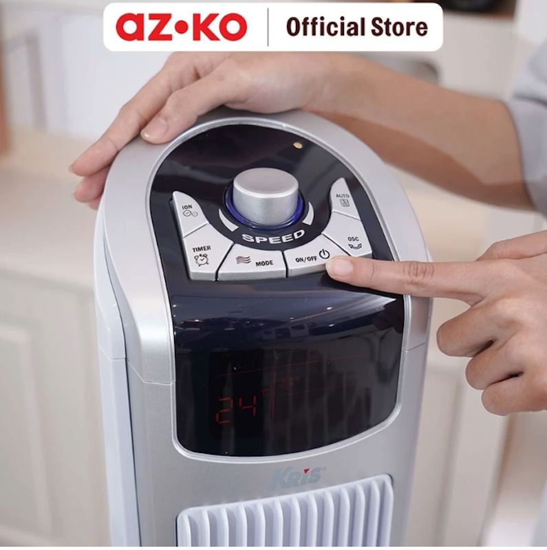 AZKO Kris Kipas Angin Berdiri Led 60 watt 3
