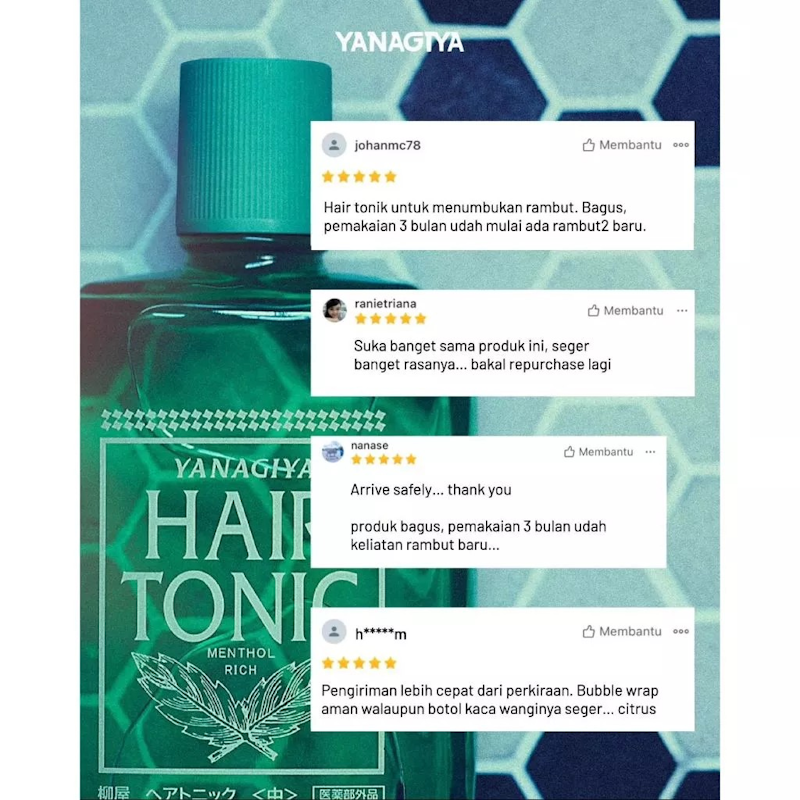 Yanagiya Hair Tonic Free Cool 4