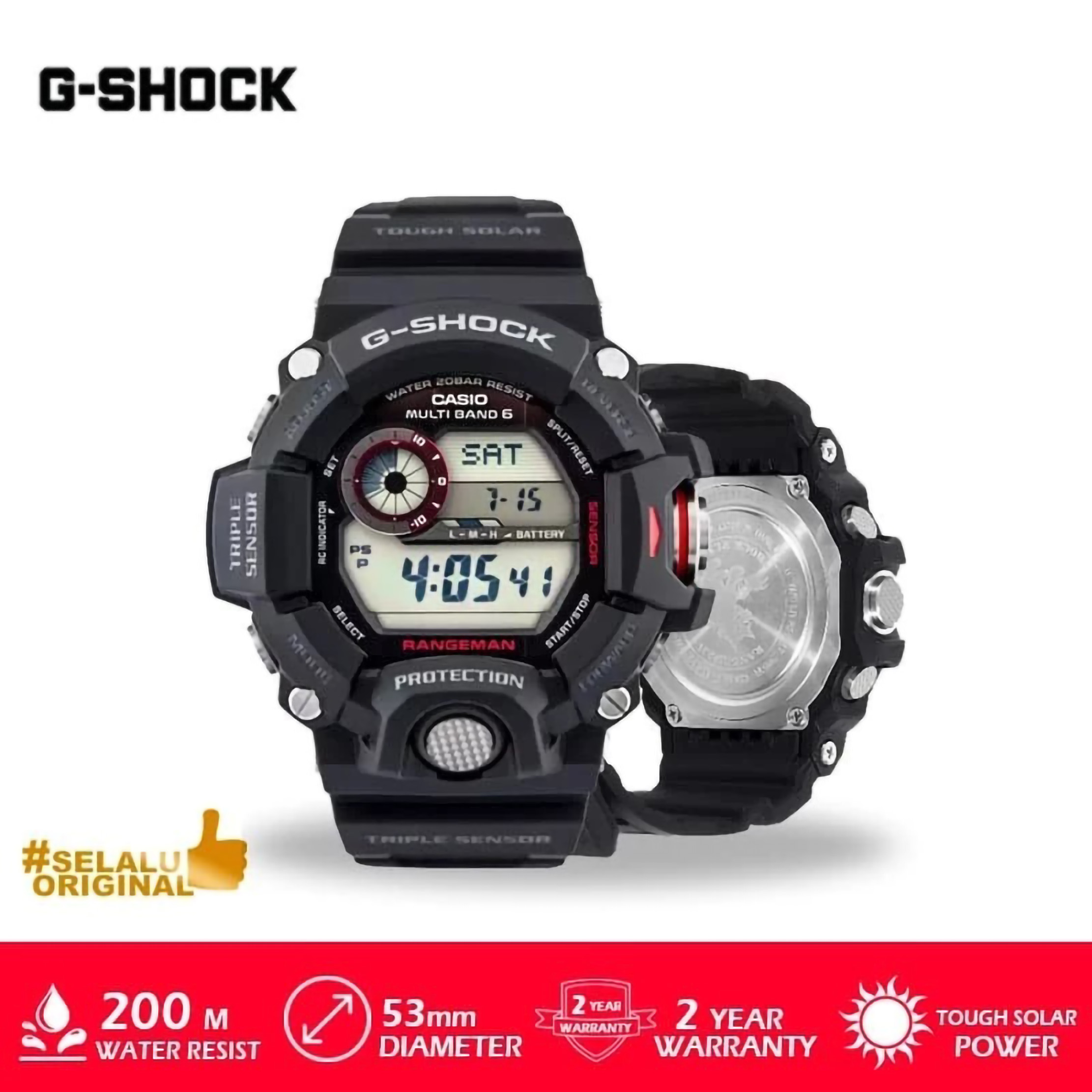 CASIO CASIO G-SHOCK RANGEMAN Master Of G Tough Solar Digital  GW-9400-1D
