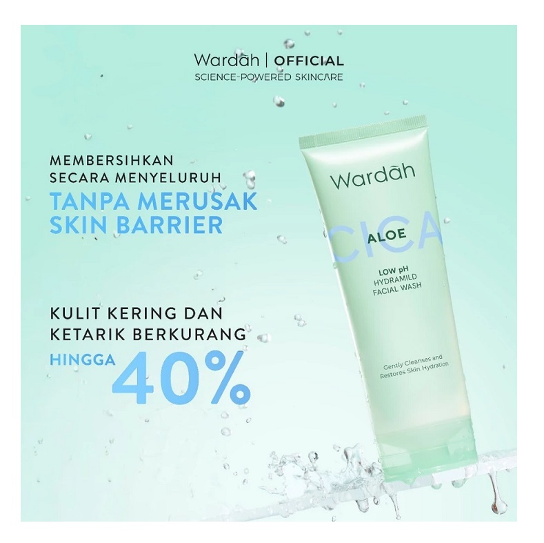 Paragon Technology and Innovation Wardah Cica Aloe Low pH Hydramild Facial Wash