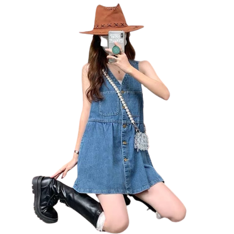 Jeans Dress Romper 3