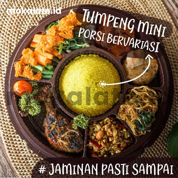  Mokalate Nasi Tumpeng Mini Halal Paket Premium