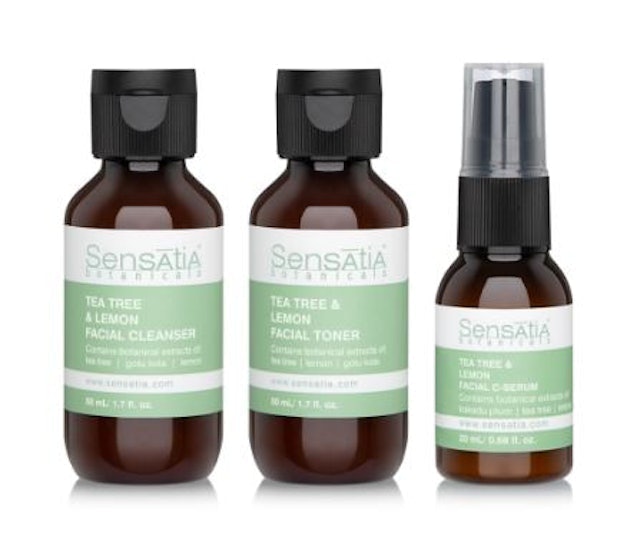 Sensatia Botanicals 3-Step Skincare Starter Kit - Tea Tree & Lemon