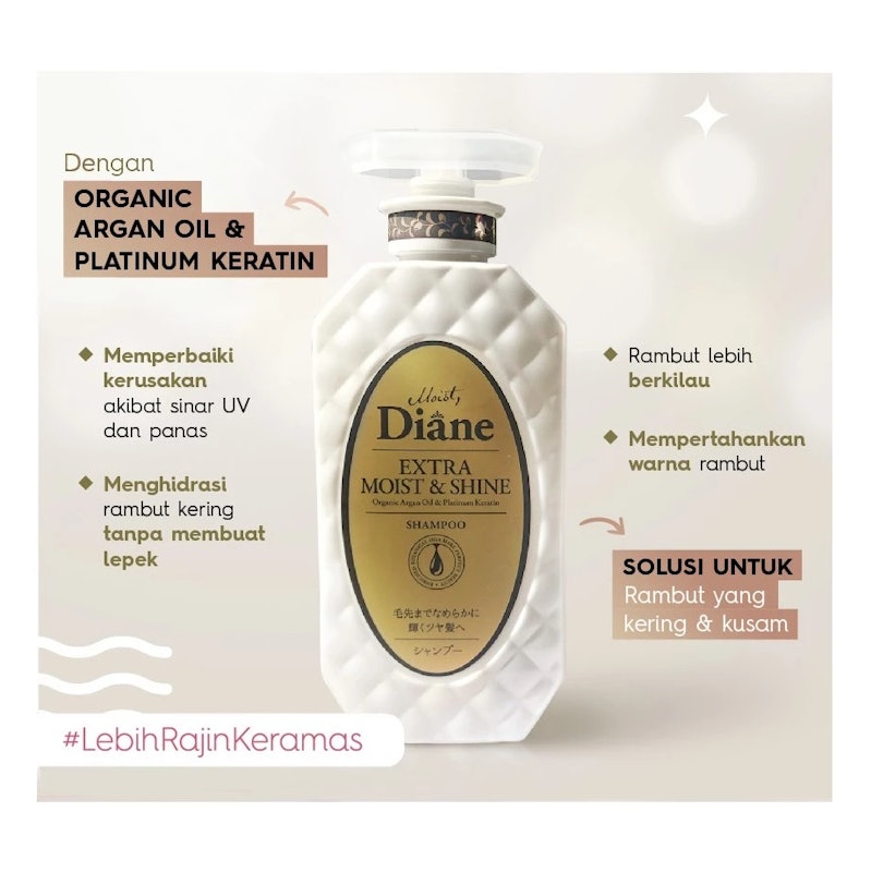 Moist Diane Extra Moist and Shine Shampoo 3