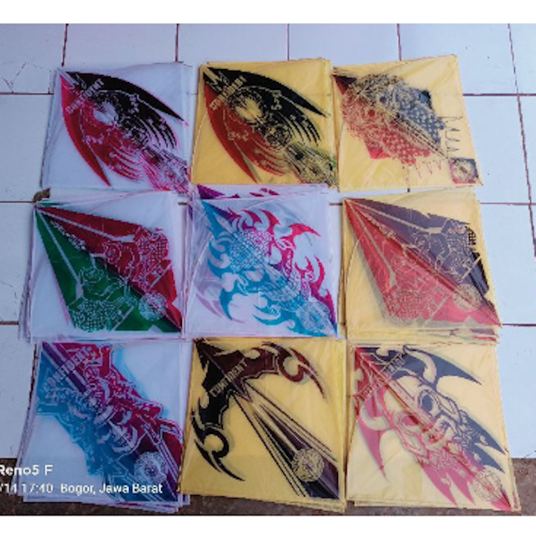 Layangan Sukhoi Kertas Minyak 50 pcs 3