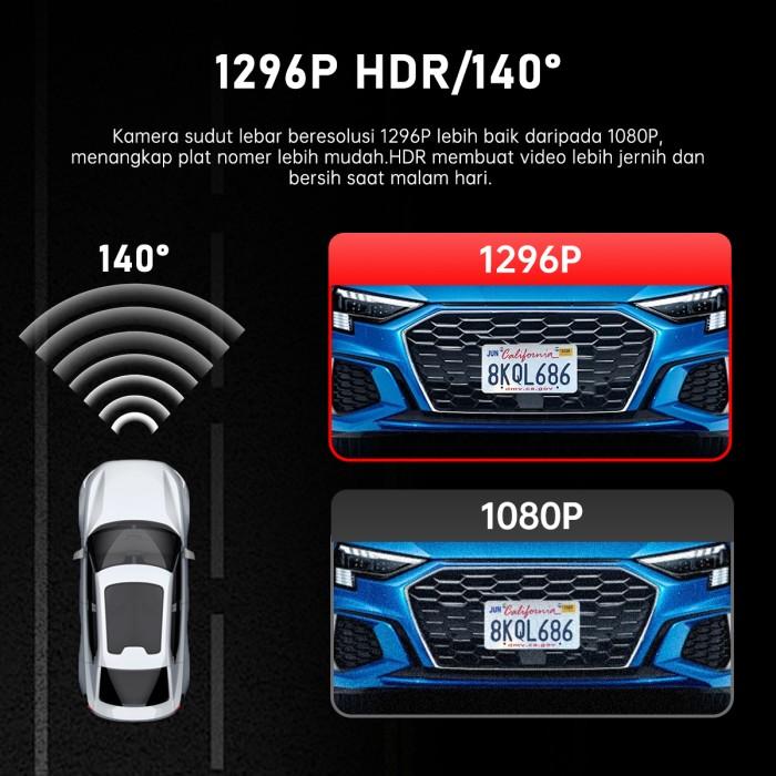 Cargoos 1296P Dash Cam Mobil  3