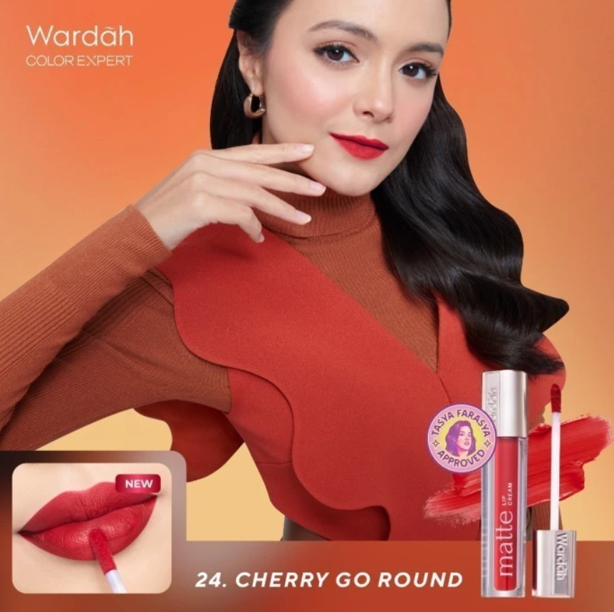 Paragon Technology and Innovation Wardah Matte Lip Cream 24 Cherry Go Round