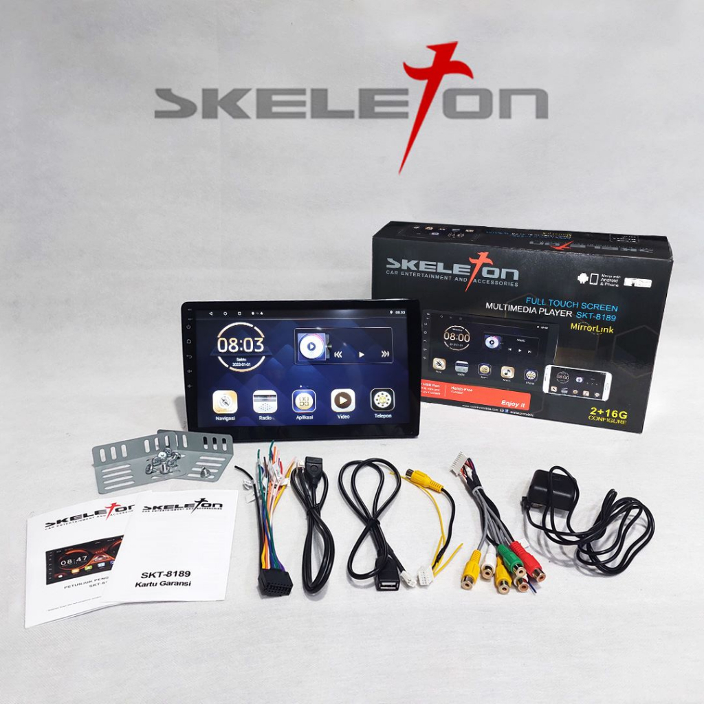   Skeleton Head Unit Android RAM 4+64 GB 9 Inch SKT-8189