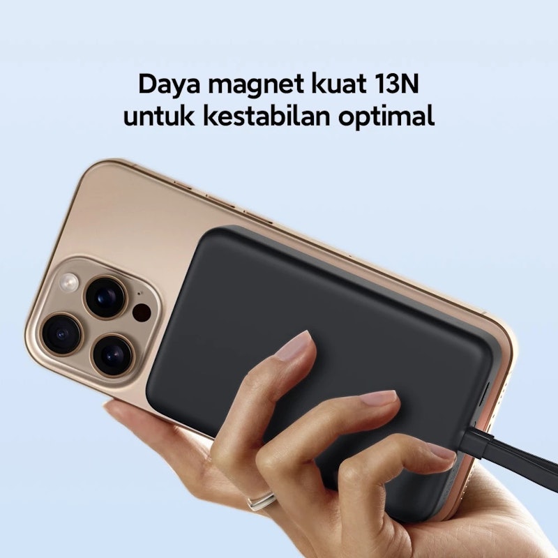 33W Magnetic Power Bank 10000mAh Integrated Cable 3