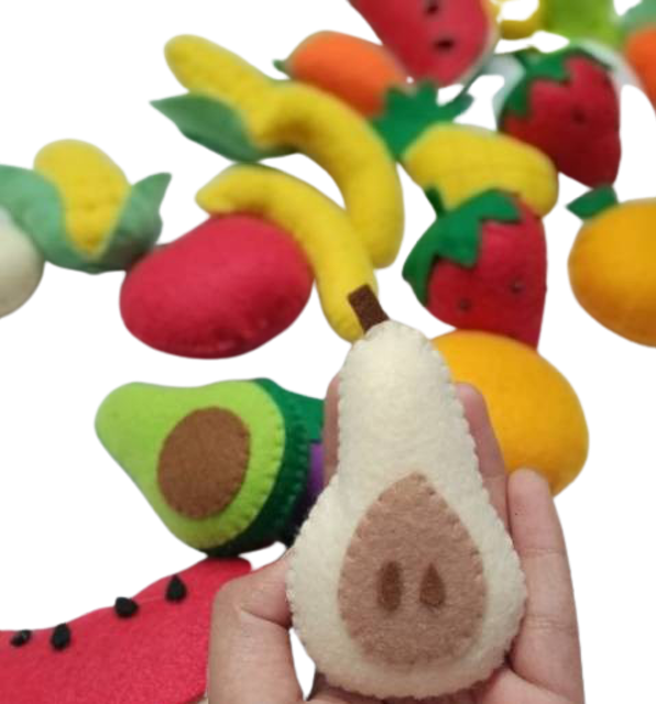 Magnet Kulkas Flanel Buah dan Sayur