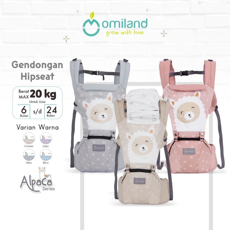 Omiland 6 in 1 Hipseat Alpaca Series 2