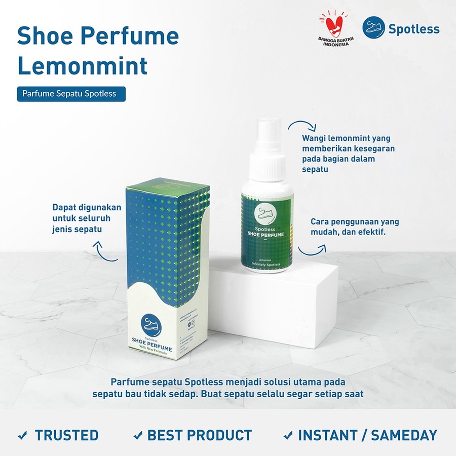 Bersih Grup Nusantara Spotless Shoe Perfume Lemonmint 