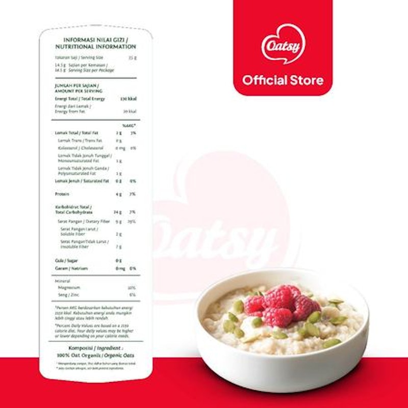 OATSY Organic Instant Oatmeal 5