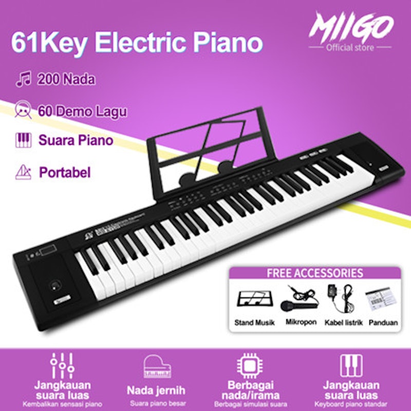 MIIGO 61 Keys Electric Piano 2
