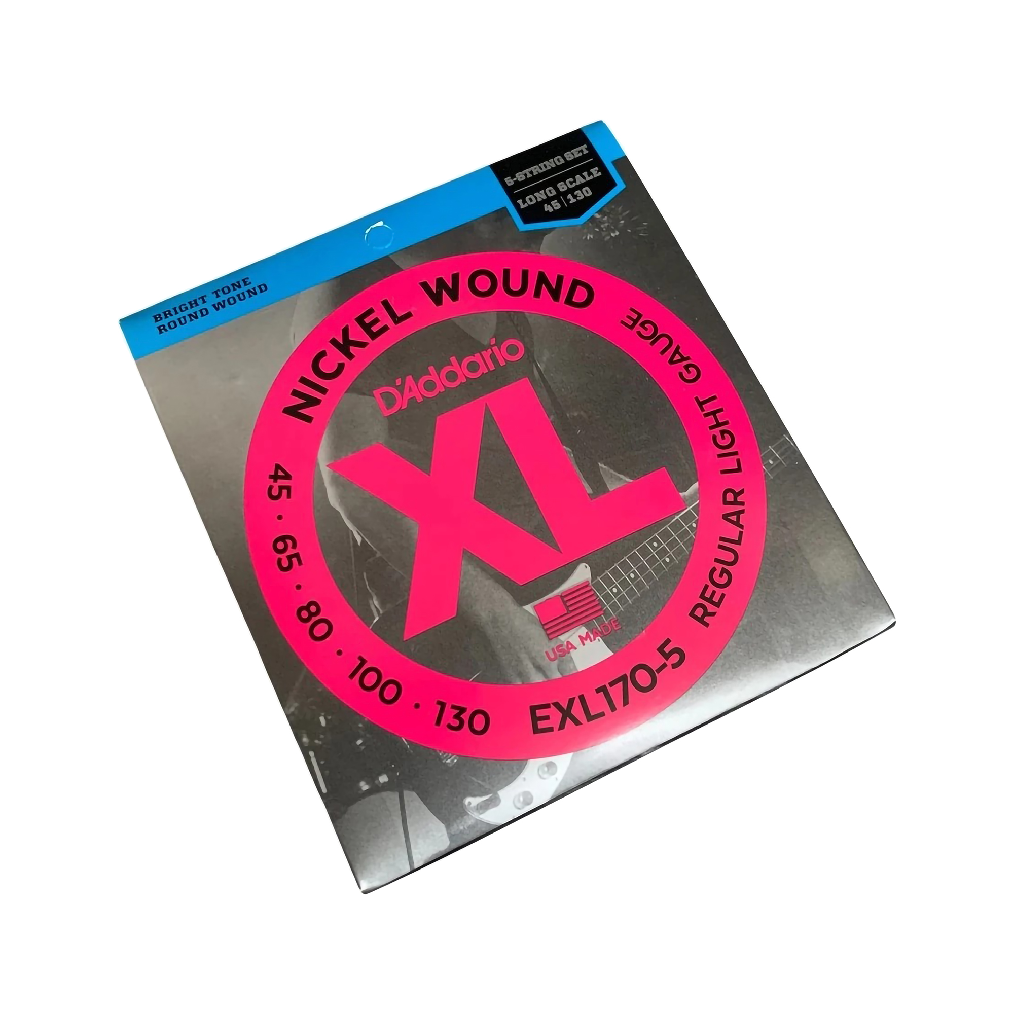 D'Addario Nickel Wound 5-Strings Bass Long Scale 45-130