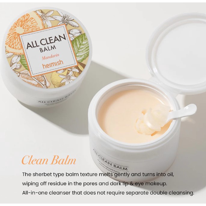 Oneand HEIMISH All Clean Balm Mandarin