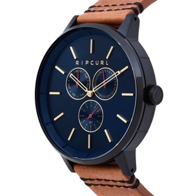 Detroit Multi Eye Midnight Leather Watch 4