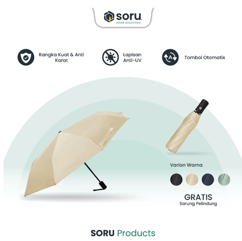 SORU Umbrella Automatic Foldable Sun Protection 2
