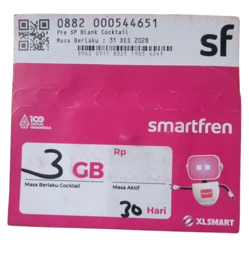 Smartfren Kartu Perdana 3GB 30 Hari 1