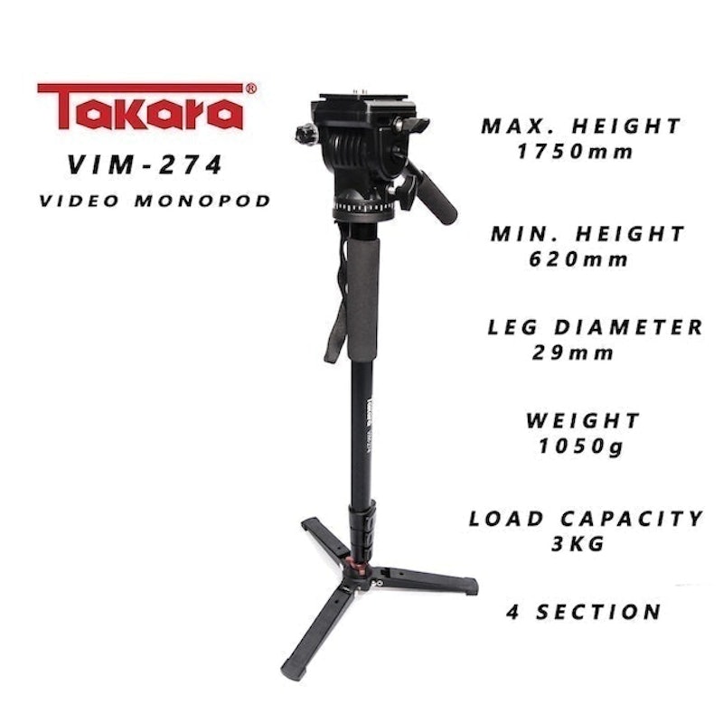 Fluid Head Video Monopod 5