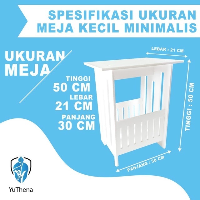 YuThena Meja Rak Buku Minimalis