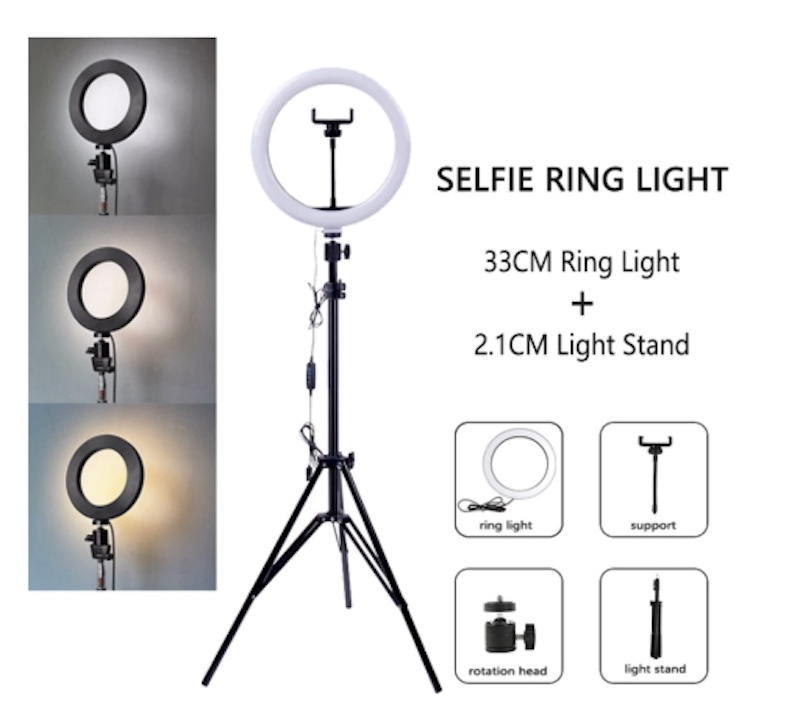Lampu Ring Light Set Jumbo LED 33 cm 4