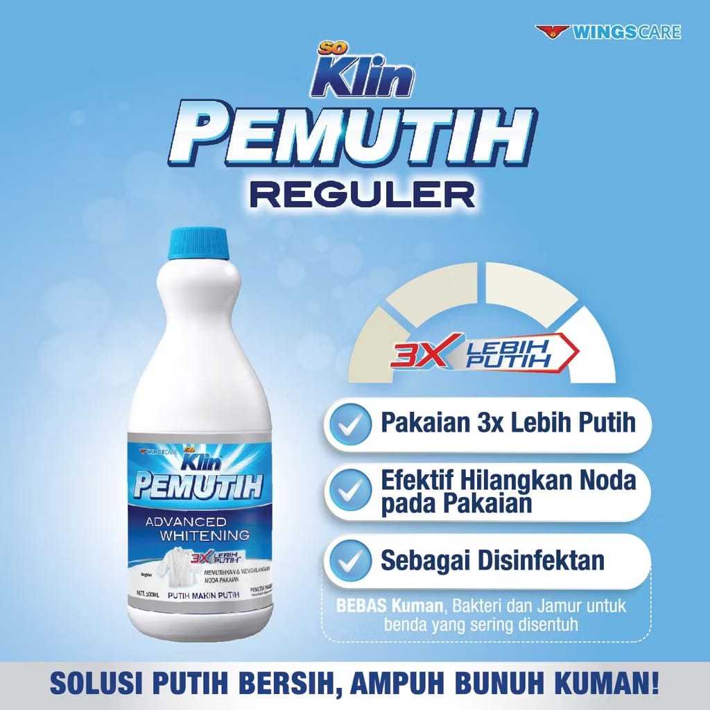 WINGS Soklin Pemutih Pakaian Reguler