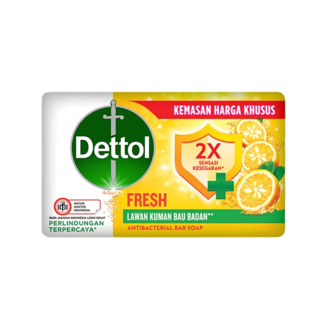 Dettol ｜ Sabun Mandi Batang Anti Bakteri Fresh