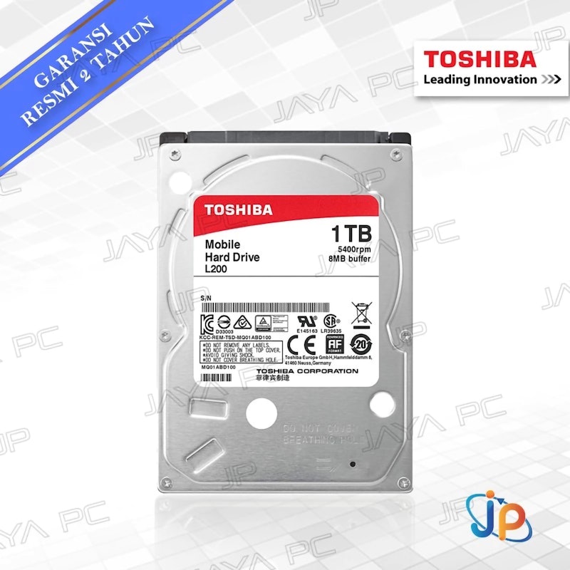 Toshiba Laptop PC Internal Hard Drive 1 TB 5