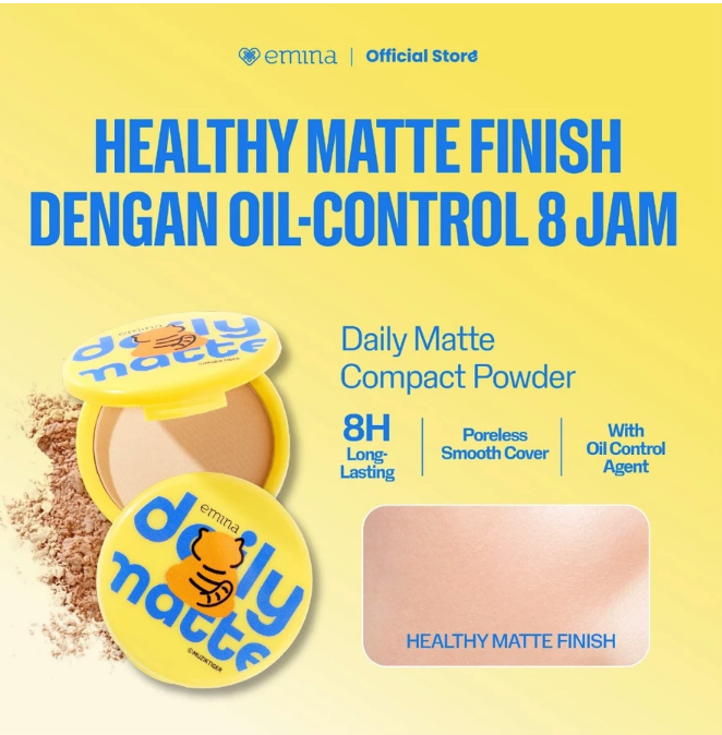 Paragon Technology and Innovation Emina Daily Matte Compact Powder 03 Caramel