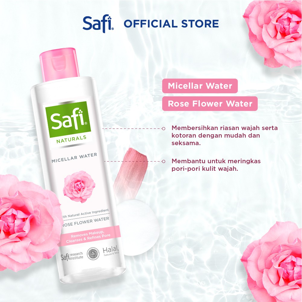 Unza Vitalis Safi Naturals Micellar Water Rose Extract