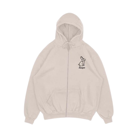 SWEPO Hoodie Zipper Poly Bunny
