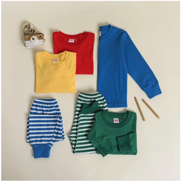 Mini Cottons Piyama Set Stripe Salur  4