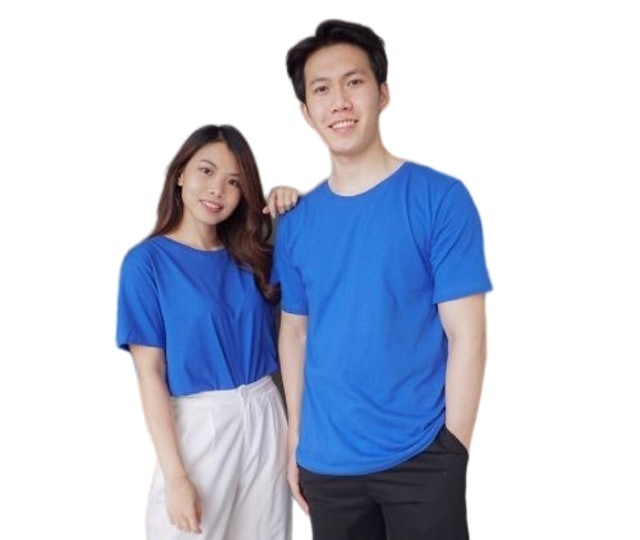 10 Rekomendasi Kaos Polos Biru untuk Wanita Terbaik  3