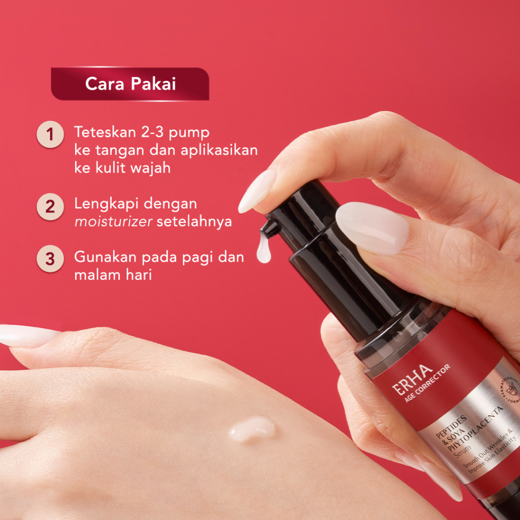 ERHA Clinic Indonesia ERHA Age Corrector Serum Peptides & Soya Phytoplacenta