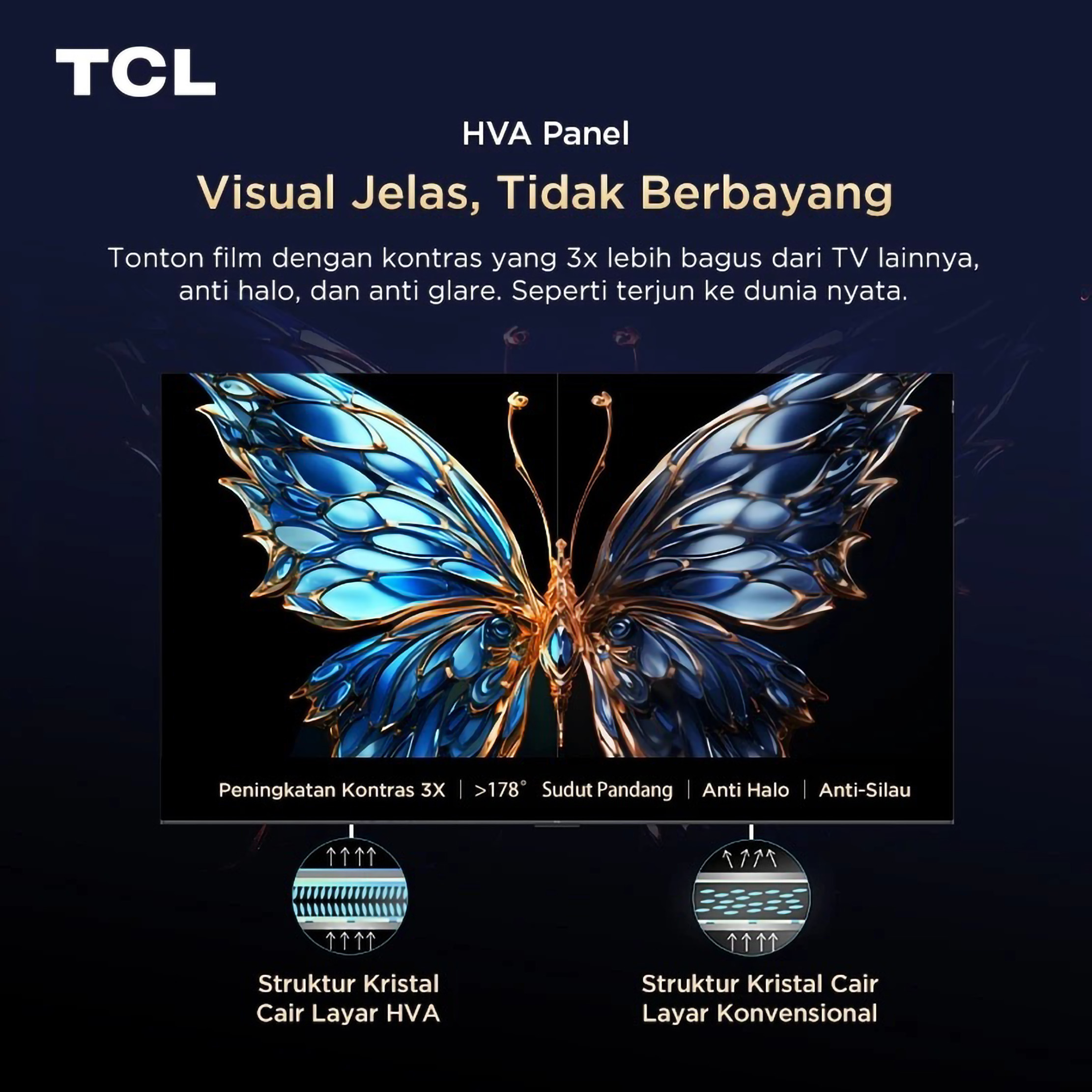 Yongwang Electronics Indonesia TCL AI 4K Google TV 43V6C