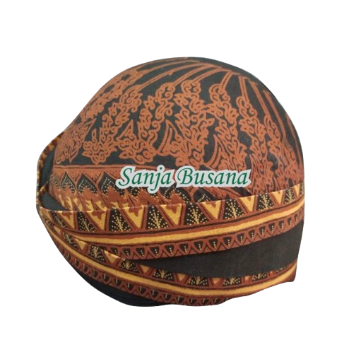 Blangkon Solo Jebeh Batik Dewasa Motif Modang Cabut